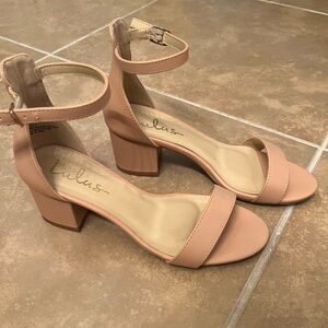 Lulus nude strap heels